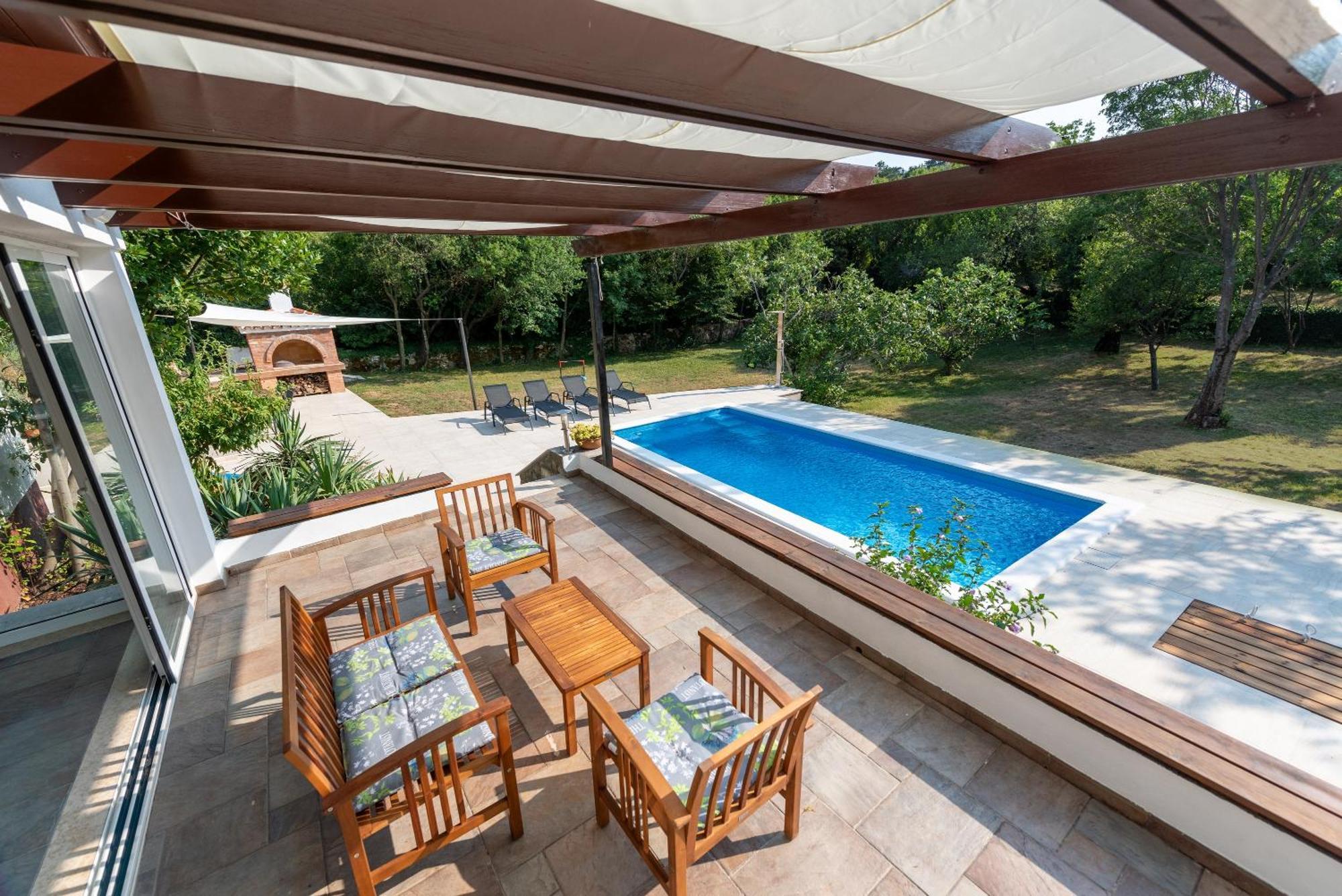 Garden Villa Hreljin Exterior foto